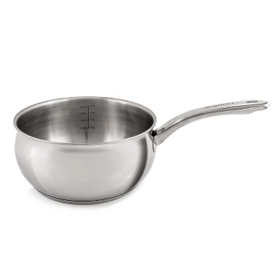 BergHOFF Belly Shape 18/10 Stainless Steel 4Pc Skillet & Saucepan Set, Metal Lid 7 BergHOFF Belly Shape 18/10 Stainless Steel 4Pc Skillet & Saucepan Set, Metal Lid - Image 7