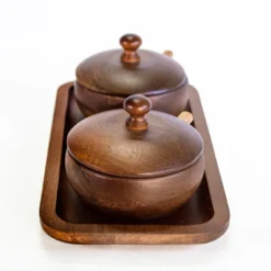 BergHOFF Acacia Wooden Spice Jar Set