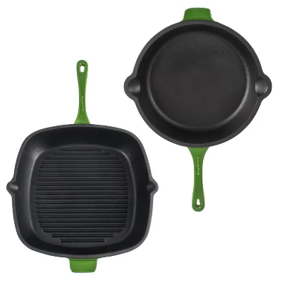 BergHOFF Neo 2Pc Cast Iron Cookware Set, 10" Fry Pan & 11" Grill Pan 13 BergHOFF Neo 2Pc Cast Iron Cookware Set, 10" Fry Pan & 11" Grill Pan - Image 13