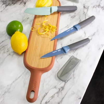 BergHOFF Leo 4.25" Stainless Steel Vegetable Knife With Zester 3 BergHOFF Leo 4.25" Stainless Steel Vegetable Knife With Zester - Image 3