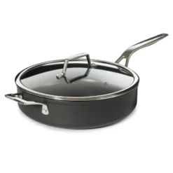 BergHOFF Essentials Non-stick Hard Anodized 11" Deep Skillet 4.3qt. With Glass Lid, Black -BergHOFF Store GUEST 0f74dfb6 d0f9 4c57 a5dc e32ab5cf2811