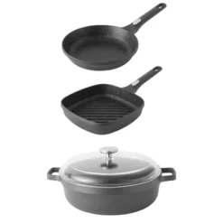 BergHOFF Gem 4Pc Non-stick Cast Aluminum Cookware Set, Fry Pan, Grill Pan & Saute Pan 19 BergHOFF Gem 4Pc Non-stick Cast Aluminum Cookware Set, Fry Pan, Grill Pan & Saute Pan -BergHOFF Store GUEST 10626250 97bf 4aa2 aa88 659658185751