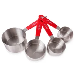 BergHOFF 4Pc Stainless Steel Measuring Cups, PP Cover Handles, Silver, Red 9 BergHOFF 4Pc Stainless Steel Measuring Cups, PP Cover Handles, Silver, Red -BergHOFF Store GUEST 1401b10f e535 4eaf 8698 920d609d4f62