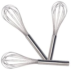BergHOFF Studio 3Pc 18/10 Stainless Steel Whisk Set, Silver