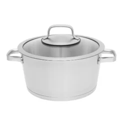 BergHOFF Essentials 18/10 Stainless Steel Stockpot, Glass Lid, Manhattan -BergHOFF Store GUEST 173dd7da 237d 40cc 9054 a2c1873a3e7b