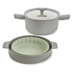 BergHOFF Balance 3Pc Non-stick Ceramic Steamer Set, Recycled Aluminum -BergHOFF Store GUEST 1d3748c3 4fb6 4499 87da 0f248c2c2532
