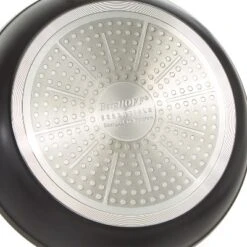 BergHOFF Essentials Non-stick Hard Anodized 11" Deep Skillet 4.3qt. With Glass Lid, Black -BergHOFF Store GUEST 20147fb2 532a 4d32 8204 a5ce50947db6