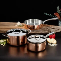 BergHOFF Vintage 5pc Tri-Ply Copper Cookware Set With Lids -BergHOFF Store GUEST 21552810 d3fa 468f a3ee a0a7a8361d1f
