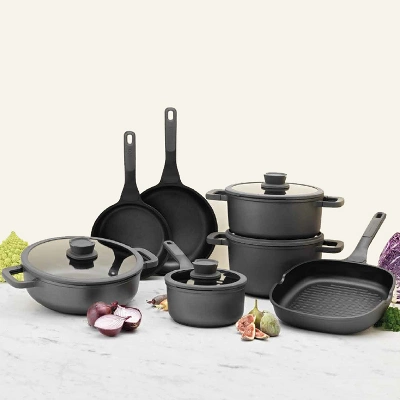 BergHOFF Stone 11Pc Non-stick Cookware Set With Glass Lids 10 BergHOFF Stone 11Pc Non-stick Cookware Set With Glass Lids - Image 10