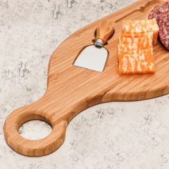 BergHOFF Bamboo 4Pc Paddle Cheese Board Set, With 3 Tools, 22x7.9x1" -BergHOFF Store GUEST 2626e779 36c6 4d3b 946c 50cf90dc75af