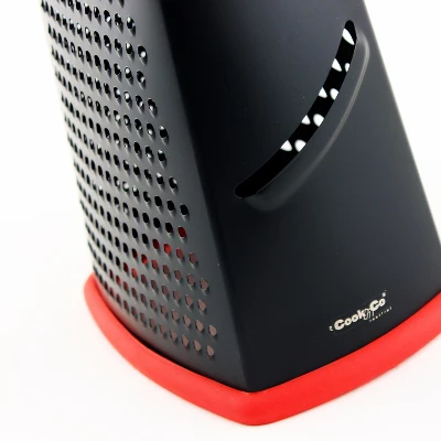BergHOFF CooknCo 10" Non-Stick Grater, Red & Black 2 BergHOFF CooknCo 10" Non-Stick Grater, Red & Black - Image 2