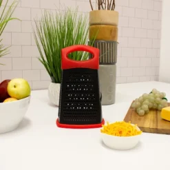 BergHOFF CooknCo 10" Non-Stick Grater, Red & Black 9 BergHOFF CooknCo 10" Non-Stick Grater, Red & Black -BergHOFF Store GUEST 27eacf0b 8e51 45c0 a490 7feb40c78094