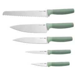 BergHOFF Forest Stainless Steel 6Pc Knife Block Set -BergHOFF Store GUEST 32340ca6 8ffc 4eaa a061 3e8b901c260b