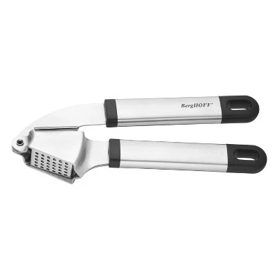 BergHOFF Essentials 7.5" Garlic Press, Stainless Steel, Hanging Loop 2 BergHOFF Essentials 7.5" Garlic Press, Stainless Steel, Hanging Loop - Image 2