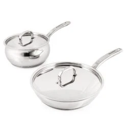 BergHOFF Belly Shape 18/10 Stainless Steel 4Pc Skillet & Saucepan Set, Metal Lid 17 BergHOFF Belly Shape 18/10 Stainless Steel 4Pc Skillet & Saucepan Set, Metal Lid -BergHOFF Store GUEST 331f099e 0b3c 47ba be24 5b9a3971c838