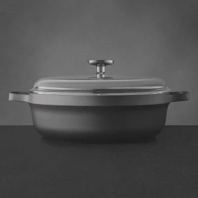 BergHOFF GEM 11" Non-stick Two-Handle Sauté Pan 4.9Qt., Black, Glass Lid 1 BergHOFF GEM 11" Non-stick Two-Handle Sauté Pan 4.9Qt., Black, Glass Lid