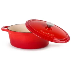 BergHOFF Neo 9Pc Cast Iron Cookware Set, Red -BergHOFF Store GUEST 393cd9e8 e12a 457a 89c5 abd30407f8c6