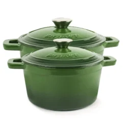 BergHOFF Neo 4Pc Cast Iron Set: 3qt. Covered Dutch Oven & 7qt. Covered Stockpot -BergHOFF Store GUEST 3a5ebe2b b64d 44b6 a5d0 8eafd89c3739