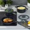 BergHOFF Leo Stone+ Nonstick Ceramic Cookware Set With Glass Lid, Recycled Cast Aluminum -BergHOFF Store GUEST 3b8834a1 d814 49c9 96c3 4cf83cafb719 1