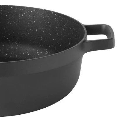 BergHOFF GEM 11" Non-stick Two-Handle Sauté Pan 4.9Qt., Black, Glass Lid 2 BergHOFF GEM 11" Non-stick Two-Handle Sauté Pan 4.9Qt., Black, Glass Lid - Image 2
