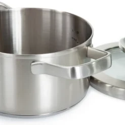 BergHOFF Graphite Recycled 18/10 Stainless Steel Stockpot With Glass Lid -BergHOFF Store GUEST 4f81fdd6 70ac 4423 b797 b35d9f1496a2