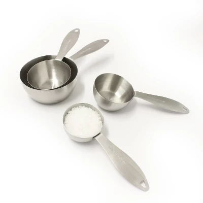BergHOFF Stainless Steel 4Pc Measuring Cups, Silver 3 BergHOFF Stainless Steel 4Pc Measuring Cups, Silver - Image 3