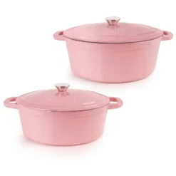 BergHOFF Neo 4Pc Cast Iron Cookware Set, 5qt. & 8qt. Oval Dutch Ovens, Matching Lids -BergHOFF Store GUEST 66d554d6 eb26 405a 81c7 5087c0092477