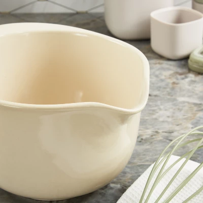 BergHOFF Balance Stone Mixing Bowls 8", 2.3qt., Moonbeam 2 BergHOFF Balance Stone Mixing Bowls 8", 2.3qt., Moonbeam - Image 2