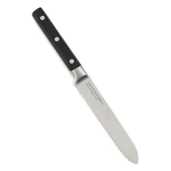 BergHOFF Gene Stainless Steel Serrated Utility Knife 5" -BergHOFF Store GUEST 7101fdb4 7b4d 44fd ac4b 9f4e8c640848