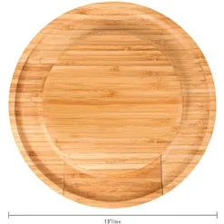 BergHOFF Bamboo 4Pc Multi-level Cheese Board Set, Stainless Steel Cheese Knives, 13x1.5" -BergHOFF Store GUEST 7970b464 cbb2 4014 9696 68682ba46e5f