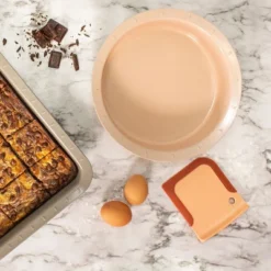 BergHOFF Leo Non-stick Carbon Steel Cake Pan 8.75 Inches, Round, Pink -BergHOFF Store GUEST 7dfad704 2f24 4a13 a43a 5088820c4a30