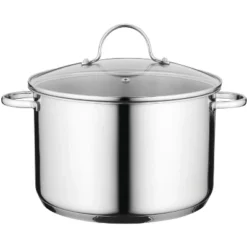 BergHOFF Comfort 18/10 Stockpot Stainless Steel, Glass Lid, Induction Cooktop Ready -BergHOFF Store GUEST 8100e5c5 b94a 4e13 9181 ff9498af816b