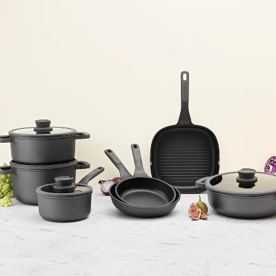 BergHOFF Leo Stone+ Non-stick Ceramic Frying Pan, Recycled Cast Aluminum 4 BergHOFF Leo Stone+ Non-stick Ceramic Frying Pan, Recycled Cast Aluminum - Image 4