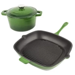 BergHOFF Neo 3Pc Cast Iron Cookware Set, 3Qt Covered Dutch Oven & 11" Grill Pan -BergHOFF Store GUEST 8a1d54c1 790f 4915 aef8 17a38686d520