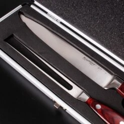 BergHOFF Pakka Wood 3Pc Stainless Steel Carving Set With Case -BergHOFF Store GUEST 9288a1bb 568d 4674 821d 71fad612764c