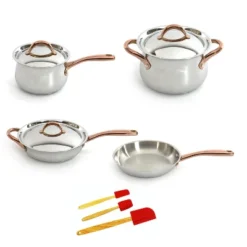 BergHOFF Ouro Gold 10Pc 18/10 Stainless Steel Cookware Set With Bronze Handles -BergHOFF Store GUEST 92a7e45a 94b9 4f8a 9f97 84c239ea3741