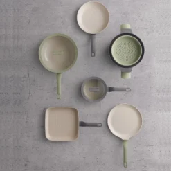 BergHOFF Balance Non-stick Ceramic 2Pc Frying Pan 9.5" And Nylon Turner 13.75", Recycled Aluminum, Moonmist 16 BergHOFF Balance Non-stick Ceramic 2Pc Frying Pan 9.5" And Nylon Turner 13.75", Recycled Aluminum, Moonmist -BergHOFF Store GUEST 92c5c648 b02e 4a83 b384 9c1169a53437 4