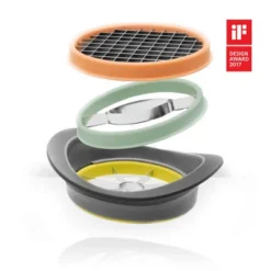 BergHOFF Leo 4 Pc All-in-One Slicer Set 7", Stainless Steel -BergHOFF Store GUEST 996a315b db90 4ef4 b669 fb26f396df86