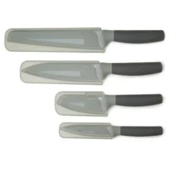 BergHOFF Balance 4Pc Nonstick Knife Set, Recycled Material, Protective Sleeve Included