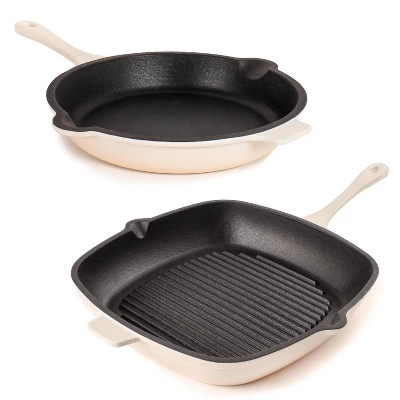 BergHOFF Neo 2Pc Cast Iron Cookware Set, 10" Fry Pan & 11" Grill Pan 14 BergHOFF Neo 2Pc Cast Iron Cookware Set, 10" Fry Pan & 11" Grill Pan - Image 14