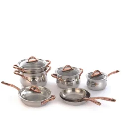 BergHOFF Ouro Gold 18/10 Stainless Steel Stockpot, Glass Lid -BergHOFF Store GUEST a94681c2 bf6b 4254 9ded 8742c7cc7fec 1