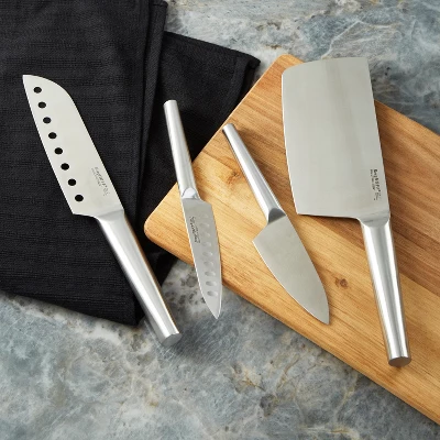 BergHOFF Straight 4Pc Santoku Knife Set 1 BergHOFF Straight 4Pc Santoku Knife Set