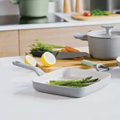 BergHOFF Balance 11Pc Nonstick Ceramic Cookware Set With Glass Lid, Recycled Aluminum -BergHOFF Store GUEST b05163d3 eca6 44e6 9d73 e32825b3ca73 2