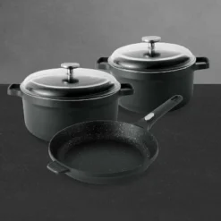 BergHOFF GEM Nonstick Cookware Set, Black -BergHOFF Store GUEST b16fd568 3ede 4940 b558 75898b4187db