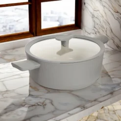 BergHOFF Balance Non-stick Ceramic Stockpots With Glass Lid, Recycled Aluminum 13 BergHOFF Balance Non-stick Ceramic Stockpots With Glass Lid, Recycled Aluminum -BergHOFF Store GUEST b7b7d6e6 a8a8 4e0b 8dd0 48c00f31fbad