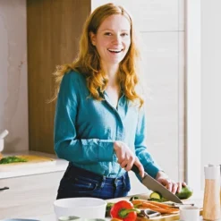 BergHOFF Balance Non-stick Stainless Steel 6Pc Knife Block Set, Recycled Material, Grey -BergHOFF Store GUEST b7d4b507 09b9 4822 b12d 0de42e19c9c3