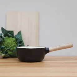 BergHOFF Ron 7" Saucepan 1.8qt., Enameled Cast Iron, Wood Handle -BergHOFF Store GUEST b94dbf02 90c4 4262 be6e b17f743e5d82