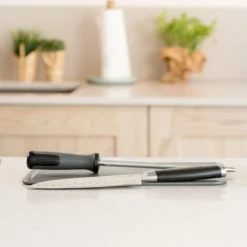 BergHOFF Graphite Stainless Steel Knife Sharpener 8.5" -BergHOFF Store GUEST ba1c1755 1351 4f02 9007 61140cbc01c5