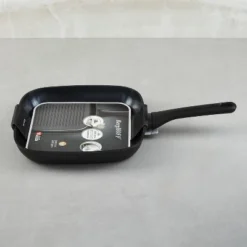 BergHOFF Helix Nonstick Ceramic Grill Pan 10.25", Recycled Aluminum, Black 10 BergHOFF Helix Nonstick Ceramic Grill Pan 10.25", Recycled Aluminum, Black -BergHOFF Store GUEST ba6d95d8 1780 49d2 83ce 414865a95416