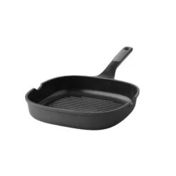 BergHOFF Leo Stone+ Non-stick Ceramic Grill Pan 10.5", Recycled Cast Aluminum -BergHOFF Store GUEST bb4b3b4a 5c6e 4107 98b2 e29d1a312627